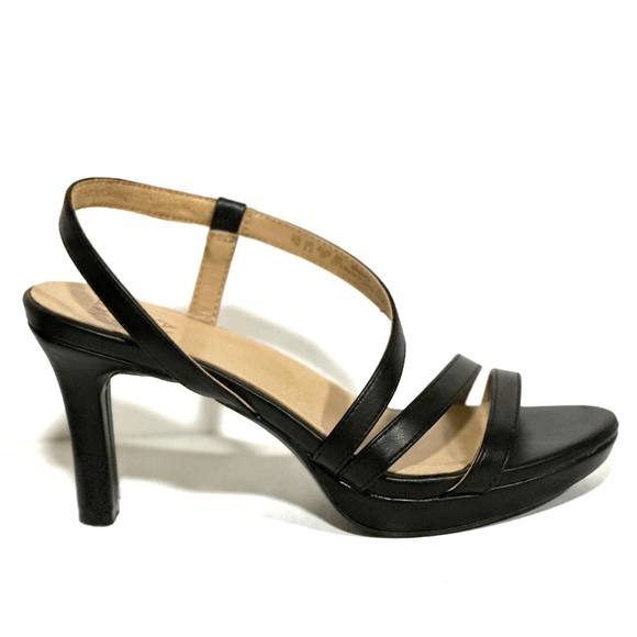 Naturalizer Women's Brenta Strappy Platform Black Sandals Size 7 - Picture 3 of 6